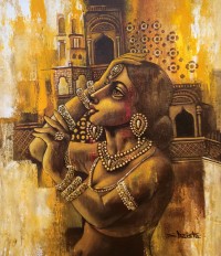 Shaista Momin, Untitled, 20 x 24 Inch, Acrylic on Canvas, Figurative Painting, AC-SHM-051